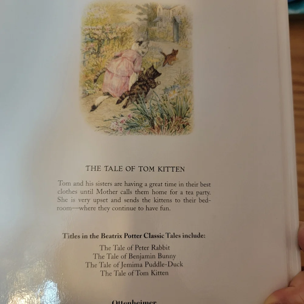 The Tale of Benjamin Bunny and Tom Kitten Books Bt Beatrix Potter Childrens Book